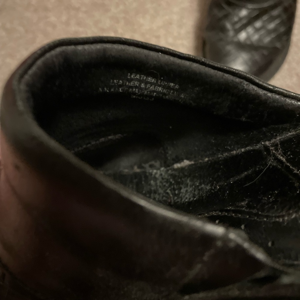 Born Black Woven Leather Mule Slides 9 - Picture 3 of 6